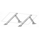Soporte galvanizado para 1 m&oacute;dulo 170-180W